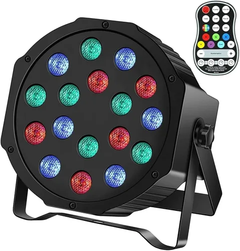 U`King Luces LED Par de luces inalámbricas alimentadas por batería para eventos 18W RGB luz de iluminación de escenario recargable 20 horas por