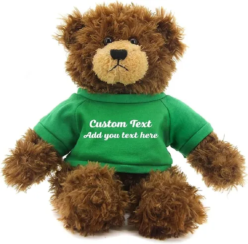Miniatura 5 de Oso Brandon de chocolate personalizado – Juguete de peluche personalizado de 12 pulgadas – Regalo perfecto de oso personalizado para graduación, San