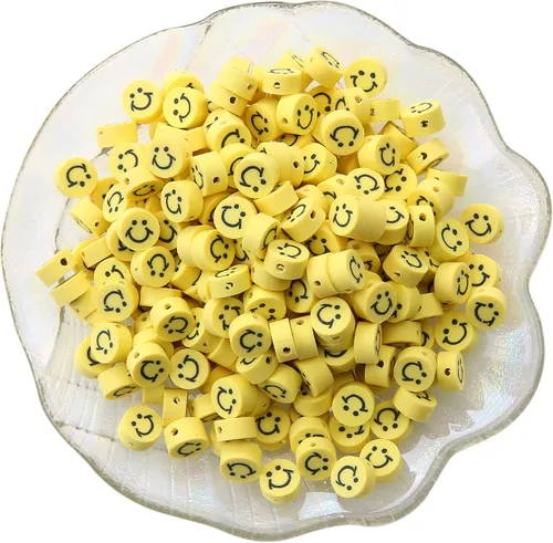 Miniatura 48 de 100 piezas de cuentas espaciadoras de arcilla polimérica de animales para joyería de mujer, pulseras, collares, aretes, accesorios de bricolaje