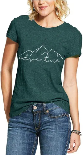 Miniatura 2 de Camiseta sin mangas divertida para mujer, diseño gráfico de aventura de montaña, senderismo, campamento, atlética, divertida