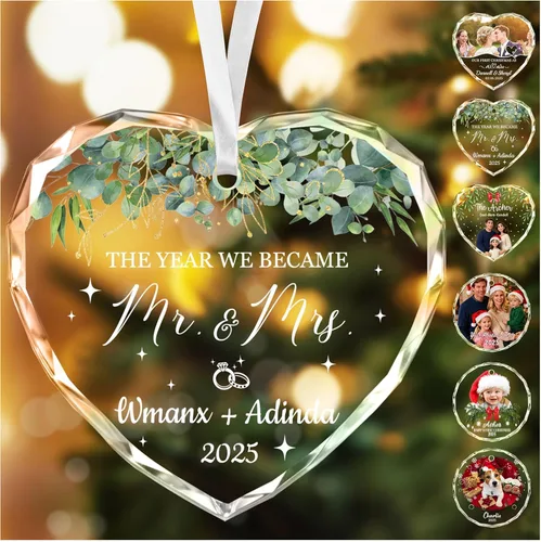 Miniatura 23 de Adornos de Navidad Personalizados Personalizados con Foto y Texto para Decoraciones de Árbol de Navidad, Regalos