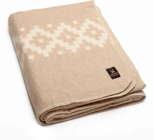 Miniatura 27 de Manta gruesa de lana de alpaca para acampar al aire libre o uso en interiores, diseño étnico, suave lana peruana de alpaca disponible en tamaño Gris