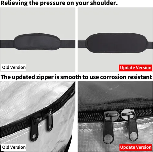 Miniatura 3 de Funda para tabla de surf y bolsa de almacenamiento para tabla de surf para viajes al aire libre, bolsa para tabla de surf de 5'0"-9'10", máxima