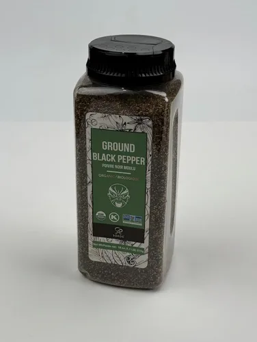 Miniatura 8 de Soeos Pimienta Negra Molida Orgánica, Sin OMG, Polvo de Granos de Pimienta Fresco a Granel, Empaquetado para Mantener la Pimienta Fresca, Granos