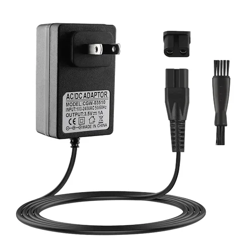 Cargador de 3.5 V para cortadora de pelo Wahl 9649, cable de alimentación de pared de 6.6 pies para afeitadora Whal (solo apto para el modelo 9649)