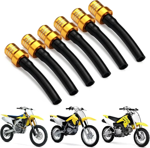 Miniatura 11 de AnXin Manguera de respiradero, tapa de tanque de combustible, tubo de ventilación CNC universal para ATV Quad CRF YZF RMZ KLX DRZ Dirt Pit Bike Seis