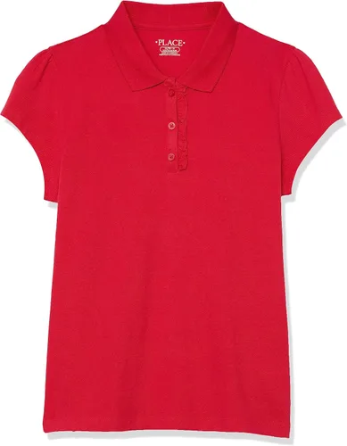 The Children's Place - Camisetas tipo polos de piqué de manga corta para niña, paquete múltiple