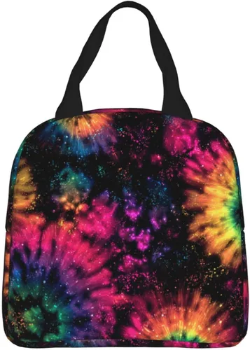 Miniatura 11 de Lonchera con diseño a cuadros azules aislada, bolsa térmica para almuerzo para adultos, niños, niñas, mujeres, oficina, trabajo, escuela, picnic
