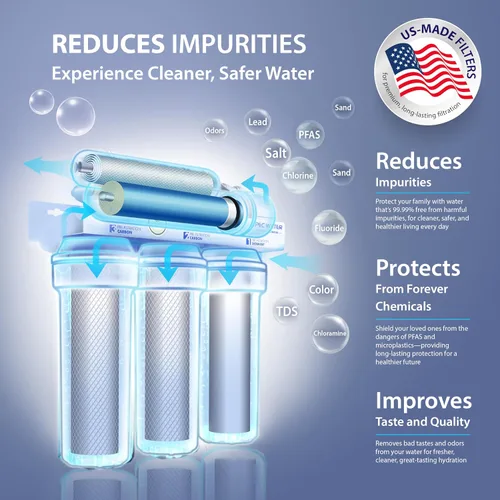 Miniatura 3 de APEC Sistema para filtro de agua potable por ósmosis inversa. High Flow 90 GPD (ULTIMATE RO-90)