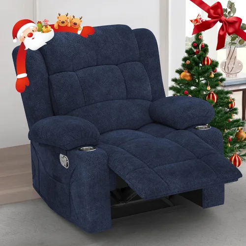Miniatura 17 de Juego de Sofá Reclinable de Dos Plazas con 2+1 Piezas, Sillón Reclinable Minimalista de 2 Plazas con Pestaña de Tirón Manual, Tela con Puertos