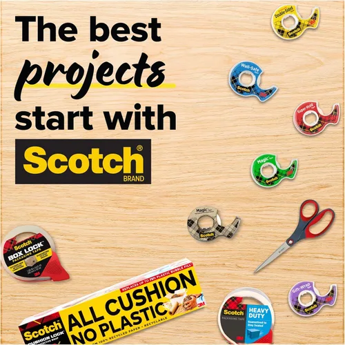 Miniatura 10 de Scotch Magic Tape, 1 Roll, Numerous Applications, Invisible, Engineered for Repairing, 3/4 x 650 Inches, Dispensered (122)