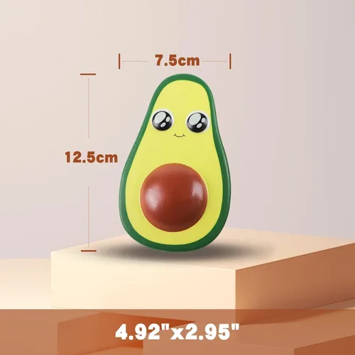 Miniatura 2 de Anboor 2 juguetes esponjosos de 4.8 pulgadas de aguacate de levantamiento lento para apretar, juguetes esponjosos con aroma kawaii, juguetes
