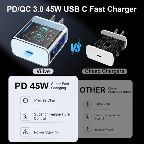 Miniatura 3 de Cargador de teléfono súper rápido Samsung de 45W, cargador rápido USB C Samsung, cable de carga rápida Samsung Galaxy S25 S24 Ultra Charge 10 pies