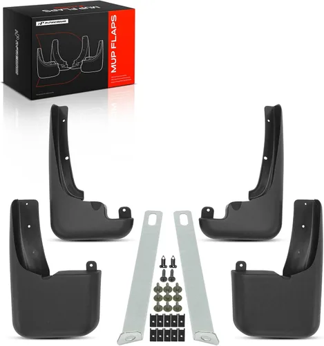 A-Premium Juego de 4 guardabarros con kit de herramientas compatibles con Ford F-250 F-350 F-450 F-550 Super Duty, 1999-2010, Pickup, (con