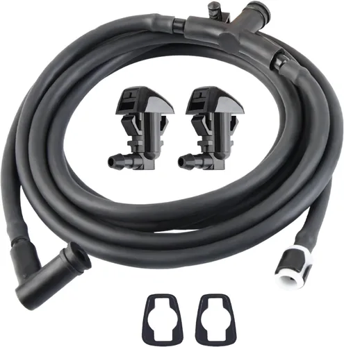 Kit de boquillas de limpiaparabrisas compatible con manguera de chorro y líquido para lavadora F550 F450 F350 F250 con conector que reemplaza al OEM