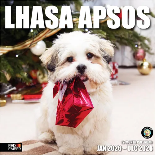 Miniatura 68 de RED EMBER Calendario de pared 2025 con diseño de cachorros de 12 meses, 12 x 24 pulgadas, abierto, papel grueso y resistente, para regalo