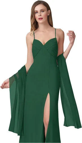 Miniatura 15 de Chales de gasa para mujer, bufandas para dama de honor, boda, noche, graduación, fiesta, ocasiones especiales, vestidos de 90 x 20 pulgadas