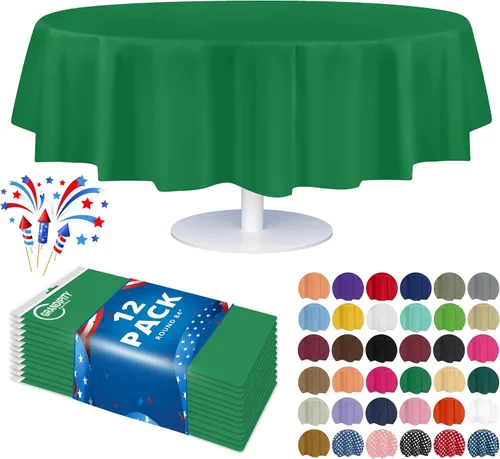 Miniatura 12 de Mantel de plástico de alta calidad - 54 in. x 108 pulgadas. Grandipity - Mantel rectangular (6 y 12 unidades), Agua (Aqua)