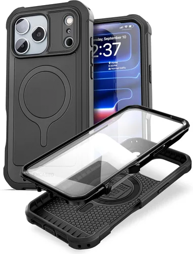 Miniatura 12 de ENCASED Funda compatible con iPhone 15, protección de grado militar con cobertura de cuerpo completo resistente de 360 grados (iPhone 15)