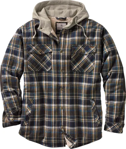 Miniatura 3 de Legendary Whitetails Men's Camp Night Berber Lined Hooded Flannel Shirt Jacket