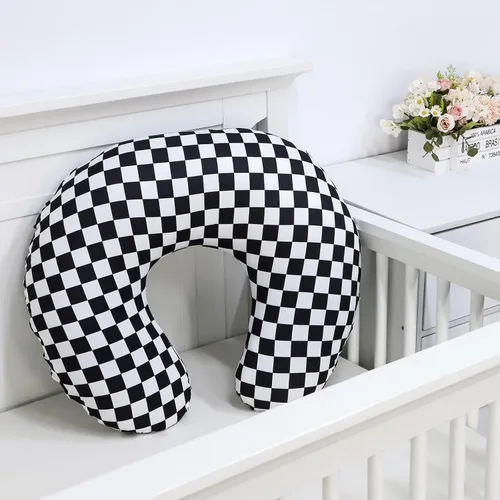 Miniatura 5 de DILIMI Paquete de 2 fundas de almohada de lactancia, funda elástica extraíble para almohadas de lactancia, funda ultra suave y cómoda para bebés