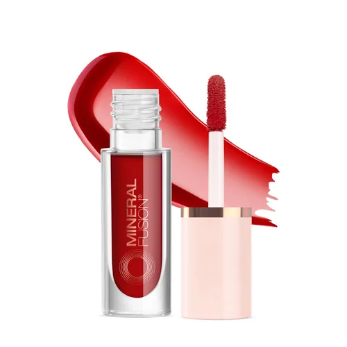 Miniatura 10 de Mineral Fusion Merlot 2 en 1 Lip & Cheek Stain Merlot, 0.10 onzas líquidas, rojo cereza profundo hidratante, de larga duración, color mate