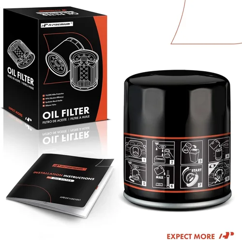 Miniatura 8 de A-Premium Filtro de aceite giratorio de protección de 10 mil millas compatible con Ford y Chevy y para Toyota, Nissan, Volkswagen, Jeep, Subaru