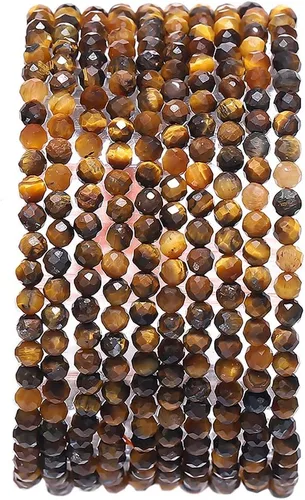 Miniatura 63 de BEADIA Cuentas Facetadas de Piedra Natural Amazonita Rondelle 3x4mm Cuentas Semipreciosas Sueltas para Hacer Joyas 38cm