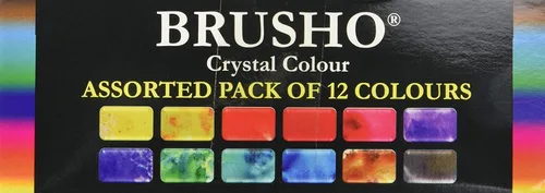 Miniatura 3 de Brusho by Colourcraft Juego de 12 colores de cristal Brusho, 0.5 onzas (paquete de 12)