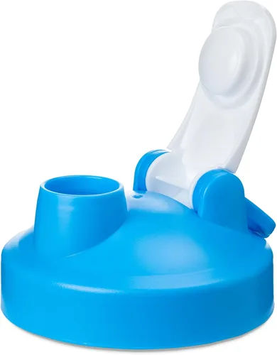 Miniatura 4 de Botella mezcladora de proteínas de 20 onzas, sin BPA, duradera, a prueba de fugas con tapa de bloqueo y bola mezcladora de acero inoxidable