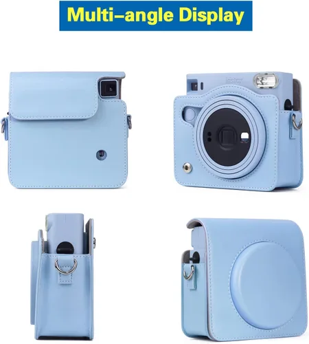 Miniatura 3 de Rieibi Funda cuadrada SQ1, funda protectora para cámara instantánea Fujifilm Instax Square SQ1, cubierta compacta de piel sintética con correa
