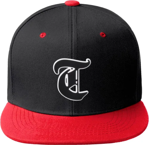 Miniatura 880 de Daxton Gorra clásica con visera de billete plano con letras del alfabeto inglés antiguo de la A a la Z