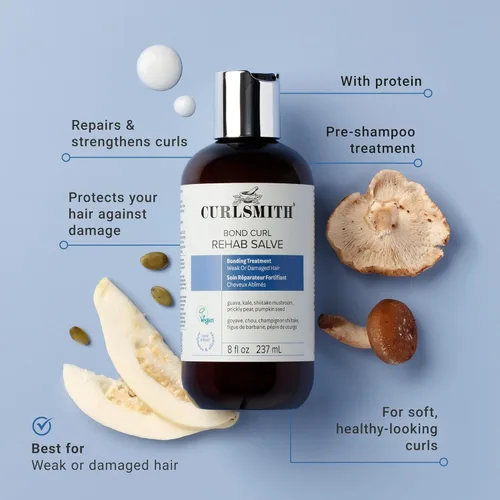 Miniatura 3 de CURLSMITH Bond Curl Rehab Salve - Protein-Rich Treatment, Bond-Building Hair Treatment, For All Curl Types, Vegan & Cruelty Free