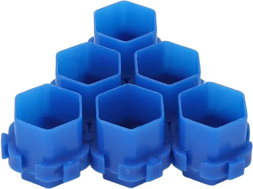 Juego de 200 vasos de tinta de tatuaje de color, vasos de tinta empalmables en forma de colmena para pigmentos, vasos de pigmento de maquillaje