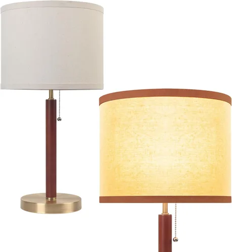 Lámpara de escritorio vintage para sala de estar, lámpara de mesa de mediados de siglo para dormitorio, lámparas de noche para mesitas de noche,