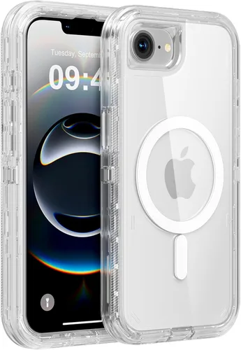 Miniatura 38 de Follaroma para iPhone 17 Pro Max, Funda Compatible con MagSafe, Funda Magnética Transparente de Doble Capa, Funda Resistente Anti-Caída y a Prueba