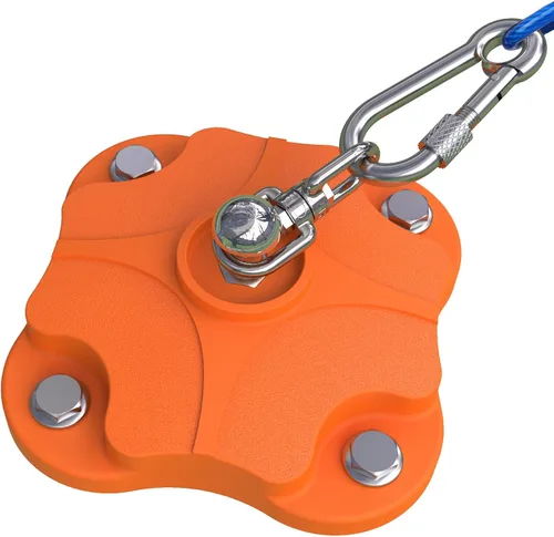 Estaca de Anclaje al Suelo de Servicio Pesado para Atar Perros con Doble Giro Antienredos de 360° - Estaca Corrediza para Perros Grandes para Patio