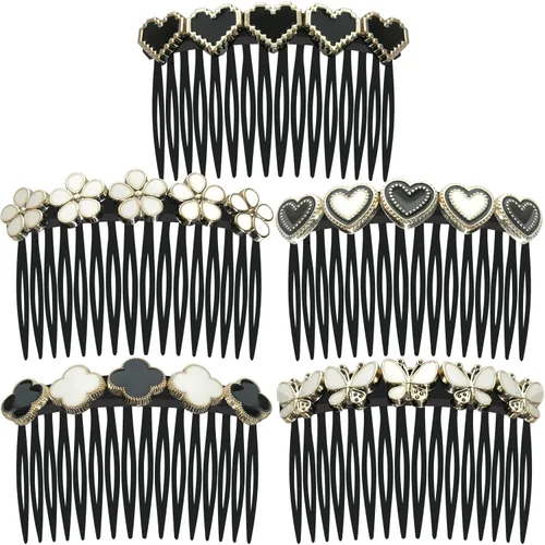 Miniatura 8 de Peines laterales con diamantes de imitación para mujer, peine de flequillo, pinzas para el cabello, accesorios para el cabello, peine decorativo