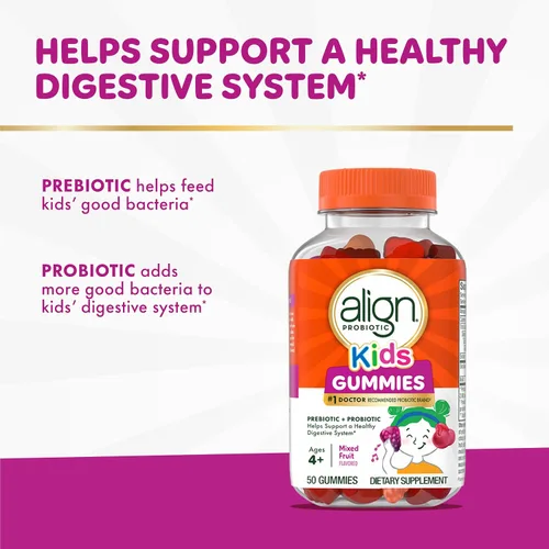 Miniatura 2 de Align Probióticos, gomitas para niños, prebióticos + probióticos que ayudan a apoyar un sistema digestivo saludable*, marca de probióticos número 1