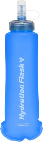 Miniatura 12 de TRIWONDER Botella de agua de mano para correr, Quick Grip Chill Botella de agua suave de mano de 17 onzas con correa de mano, paquete de Botella