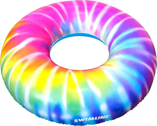 Miniatura 8 de Swimline Anillo de Piscina Azul XL Jumbo – Flotador de Descanso Inflable con Diseño Divertido para Adultos y Adolescentes – Anillo de Vinilo Anillo