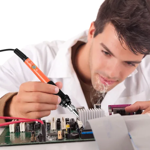 Miniatura 7 de Lápiz para soldar de 60 W y 110 V, temperatura ajustable, herramienta soldadora para reparación, reparación eléctrica, joyas y bricolaje