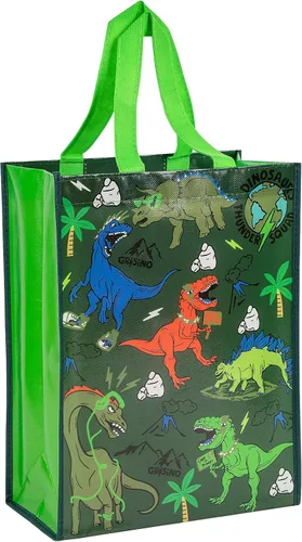 Miniatura 8 de Loveinside Bolsas grandes de regalo recicladas con asas, bolsa de regalo reutilizable para fiestas de cumpleaños para niños, bolsa de compras – 16 x