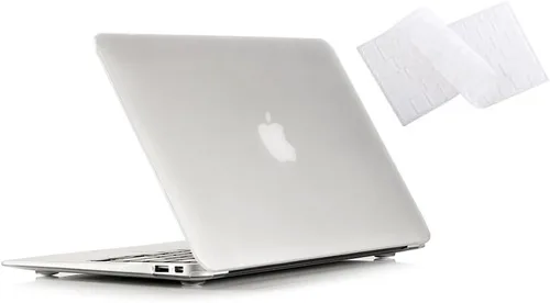 Miniatura 11 de Funda rígida con superficie suave Ruban 2 en 1 y cubierta para teclado para Macbook Air de 13.3 pulgadas Modelos: A1369 / A1466, Negro