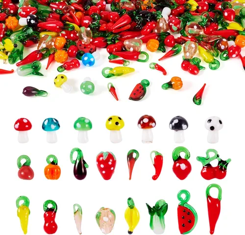 Miniatura 25 de Cheriswelry 10 dijes de fruta naranja, de resina, coral, lindos colgantes, adornos colgantes con lazo de hierro de 0.99 a 0.98 pulgadas, decoración