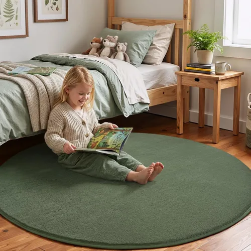 Miniatura 155 de Amearea Alfombras modernas para dormitorio, sala de estar, alfombra de espuma viscoelástica gruesa de 4 x 6 pies, alfombra de espuma viscoelástica