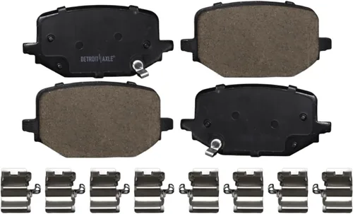 Miniatura 7 de Detroit Axle - Kit de freno trasero para Ford Explorer 2020-2025 2024-2025 Rotores de freno de disco Mustang Pastillas de freno de cerámica