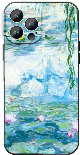 Miniatura 21 de Funda para iPhone 14 Plus, Classic Art Monet Painting Retro Landscape Phone Case para mujeres y hombres, cubierta protectora delgada de TPU flexible