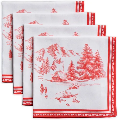 Miniatura 169 de Maison d' Hermine Happy Florals - Juego de 4 servilletas 100% algodón suave y cómodo perfectas para cenas familiares, bodas, fiestas de cóctel, 063