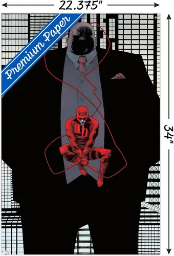 Miniatura 3 de Trends International Marvel Comics Daredevil - Póster de pared Kingpin Shadow con chinchetas